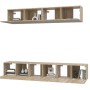 TV-Möbel-Set 5-tlg. Eiche Sperrholz Sonoma von vidaXL, TV-Möbel - Ref: Foro24-3114424, Preis: 168,69 €, Rabatt: %