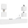 Set de muebles para TV 6 piezas madera contrachapada blanco de vidaXL, Muebles TV - Ref: Foro24-3114262, Precio: 210,59 €, De...