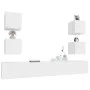 TV furniture set 6 pieces white plywood by vidaXL, TV Furniture - Ref: Foro24-3114262, Price: 211,73 €, Discount: %