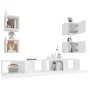 Set de muebles para TV 6 piezas madera contrachapada blanco de vidaXL, Muebles TV - Ref: Foro24-3114262, Precio: 212,66 €, De...
