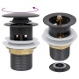 Push-Ablauf mit Überlauffunktion grau 6,4x6,4x9,1cm von vidaXL, Wasserhähne - Ref: Foro24-149058, Preis: 13,61 €, Rabatt: %