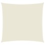 Toldo de vela cuadrado tela Oxford color crema 5x5 m