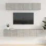 TV furniture set 5 pieces concrete gray plywood by vidaXL, TV Furniture - Ref: Foro24-3114425, Price: 157,95 €, Discount: %