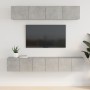 TV-Möbelset 5-teilig betongraues Sperrholz von vidaXL, TV-Möbel - Ref: Foro24-3114425, Preis: 161,68 €, Rabatt: %