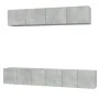 TV furniture set 5 pieces concrete gray plywood by vidaXL, TV Furniture - Ref: Foro24-3114425, Price: 157,95 €, Discount: %