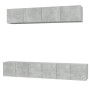 TV-Möbelset 5-teilig betongraues Sperrholz von vidaXL, TV-Möbel - Ref: Foro24-3114425, Preis: 161,68 €, Rabatt: %