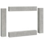 Set de muebles de TV 8 pzas madera contrachapada gris hormigón de vidaXL, Muebles TV - Ref: Foro24-3114297, Precio: 447,01 €,...