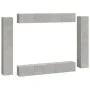 Set de muebles de TV 8 pzas madera contrachapada gris hormigón de vidaXL, Muebles TV - Ref: Foro24-3114297, Precio: 421,26 €,...