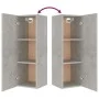 TV-Möbelset 8-teilig aus betongrauem Sperrholz von vidaXL, TV-Möbel - Ref: Foro24-3114297, Preis: 421,26 €, Rabatt: %