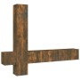 Set de muebles de TV 5 pzas madera contrachapada roble ahumado de vidaXL, Muebles TV - Ref: Foro24-3114251, Precio: 156,71 €,...