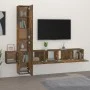 Set de muebles de TV 5 pzas madera contrachapada roble ahumado de vidaXL, Muebles TV - Ref: Foro24-3114251, Precio: 153,02 €,...