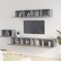 Set de muebles para TV 5 pzas madera contrachapada gris Sonoma de vidaXL, Muebles TV - Ref: Foro24-3114436, Precio: 189,64 €,...