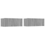TV-Möbelset 5-teilig Sonoma graues Sperrholz von vidaXL, TV-Möbel - Ref: Foro24-3114436, Preis: 183,39 €, Rabatt: %