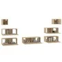 TV-Möbelset 7-teilig Sonoma-Eichensperrholz von vidaXL, TV-Möbel - Ref: Foro24-3114544, Preis: 231,15 €, Rabatt: %