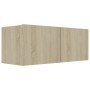 TV-Möbelset 7-teilig Sonoma-Eichensperrholz von vidaXL, TV-Möbel - Ref: Foro24-3114544, Preis: 232,61 €, Rabatt: %