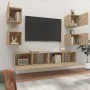 TV-Möbelset 6-teilig Sonoma-Eiche-Sperrholz von vidaXL, TV-Möbel - Ref: Foro24-3114256, Preis: 154,57 €, Rabatt: %