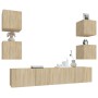 TV-Möbelset 6-teilig Sonoma-Eiche-Sperrholz von vidaXL, TV-Möbel - Ref: Foro24-3114256, Preis: 157,86 €, Rabatt: %