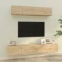 TV-Möbelset 4-teilig Sonoma-Eichensperrholz von vidaXL, TV-Möbel - Ref: Foro24-3114536, Preis: 173,11 €, Rabatt: %