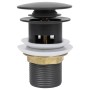 Push drain with overflow function gray 6.4x6.4x9.1cm by vidaXL, Faucets - Ref: Foro24-149058, Price: 13,61 €, Discount: %