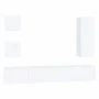 5-teiliges TV-Möbelset aus weißem Sperrholz von vidaXL, TV-Möbel - Ref: Foro24-3114438, Preis: 196,02 €, Rabatt: %