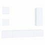 5-teiliges TV-Möbelset aus weißem Sperrholz von vidaXL, TV-Möbel - Ref: Foro24-3114438, Preis: 199,98 €, Rabatt: %