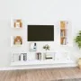 5-teiliges TV-Möbelset aus weißem Sperrholz von vidaXL, TV-Möbel - Ref: Foro24-3114438, Preis: 196,02 €, Rabatt: %