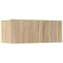 TV furniture set 5 pieces Sonoma oak plywood by vidaXL, TV Furniture - Ref: Foro24-3114440, Price: 161,20 €, Discount: %