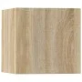 TV furniture set 5 pieces Sonoma oak plywood by vidaXL, TV Furniture - Ref: Foro24-3114440, Price: 161,20 €, Discount: %