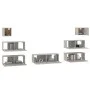 TV-Möbelset 7-teilig aus betongrauem Sperrholz von vidaXL, TV-Möbel - Ref: Foro24-3114545, Preis: 232,86 €, Rabatt: %