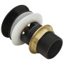 Push drain with overflow function gray 6.4x6.4x9.1cm by vidaXL, Faucets - Ref: Foro24-149058, Price: 13,61 €, Discount: %