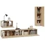 TV-Möbelset 4-teilig Sonoma-Eichensperrholz von vidaXL, TV-Möbel - Ref: Foro24-3114328, Preis: 172,97 €, Rabatt: %