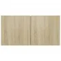 TV furniture set 4 pieces Sonoma oak plywood by vidaXL, TV Furniture - Ref: Foro24-3114328, Price: 172,97 €, Discount: %