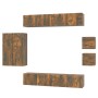Set de muebles de TV 8 pzas madera contrachapada roble ahumado de vidaXL, Muebles TV - Ref: Foro24-3114491, Precio: 231,29 €,...