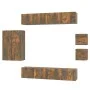 Set de muebles de TV 8 pzas madera contrachapada roble ahumado de vidaXL, Muebles TV - Ref: Foro24-3114491, Precio: 225,11 €,...