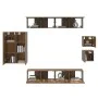 Set de muebles de TV 8 pzas madera contrachapada roble ahumado de vidaXL, Muebles TV - Ref: Foro24-3114491, Precio: 225,11 €,...