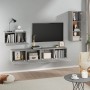 TV-Möbelset 4-teilig betongraues Sperrholz von vidaXL, TV-Möbel - Ref: Foro24-3114337, Preis: 154,92 €, Rabatt: %