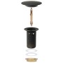 Push drain with overflow function gray 6.4x6.4x9.1cm by vidaXL, Faucets - Ref: Foro24-149058, Price: 13,61 €, Discount: %