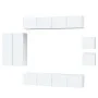 TV-Möbelset 8-teilig aus weißem Sperrholz von vidaXL, TV-Möbel - Ref: Foro24-3114486, Preis: 345,83 €, Rabatt: %