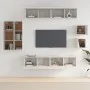 TV-Möbelset 8-teilig aus weißem Sperrholz von vidaXL, TV-Möbel - Ref: Foro24-3114486, Preis: 345,83 €, Rabatt: %