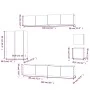 TV-Möbelset 8-teilig aus weißem Sperrholz von vidaXL, TV-Möbel - Ref: Foro24-3114486, Preis: 345,83 €, Rabatt: %