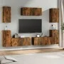 TV-Möbelset 7-teilig aus geräuchertem Eichensperrholz von vidaXL, TV-Möbel - Ref: Foro24-3114307, Preis: 195,60 €, Rabatt: %