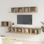 TV-Möbelset 5-teilig Sonoma-Eichensperrholz von vidaXL, TV-Möbel - Ref: Foro24-3114432, Preis: 190,99 €, Rabatt: %