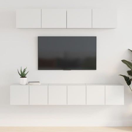Set de muebles para TV 5 piezas madera contrachapada blanco de vidaXL, Muebles TV - Ref: Foro24-3114422, Precio: 192,54 €, De...