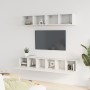 Set de muebles para TV 5 piezas madera contrachapada blanco de vidaXL, Muebles TV - Ref: Foro24-3114422, Precio: 192,54 €, De...