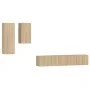 TV-Möbelset 4-teilig Sonoma-Eichensperrholz von vidaXL, TV-Möbel - Ref: Foro24-3114624, Preis: 146,39 €, Rabatt: %