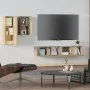 TV-Möbelset 4-teilig Sonoma-Eichensperrholz von vidaXL, TV-Möbel - Ref: Foro24-3114624, Preis: 146,39 €, Rabatt: %