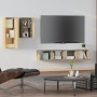 TV-Möbelset 4-teilig Sonoma-Eichensperrholz von vidaXL, TV-Möbel - Ref: Foro24-3114624, Preis: 149,85 €, Rabatt: %