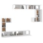 Weißer TV-Wandschrank aus Sperrholz von vidaXL, TV-Möbel - Ref: Foro24-3114590, Preis: 444,87 €, Rabatt: %