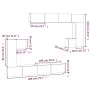 Mueble de pared para TV madera contrachapada blanco de vidaXL, Muebles TV - Ref: Foro24-3114590, Precio: 436,07 €, Descuento: %
