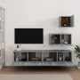 Set de muebles para TV 4 pzas madera contrachapada gris Sonoma de vidaXL, Muebles TV - Ref: Foro24-3114644, Precio: 115,74 €,...